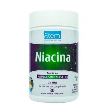 Niacina 35 mg e 30 comprimidos Stem