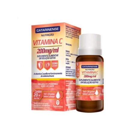 Vitamina C 200mg/ml Gotas Catarinense