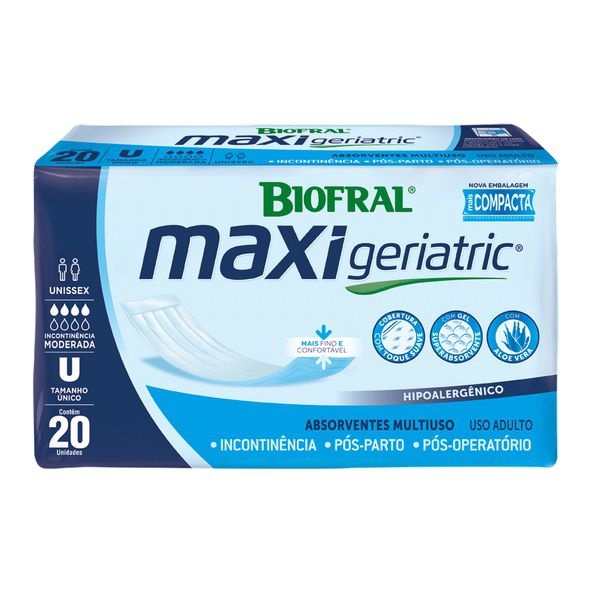 Absorvente geriátrico Maxi Geriatric Biofral  20un