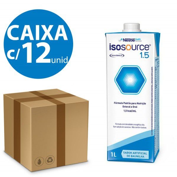 Isosource 1,5 KCal/ml - Kit com 12 Litros