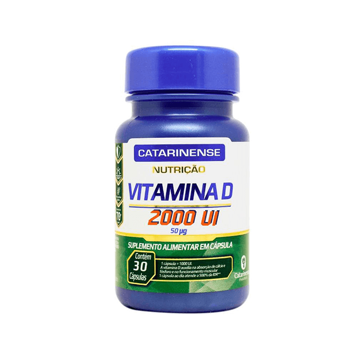 Vitamina D 2000 UI 30 cápsulas Catarinense