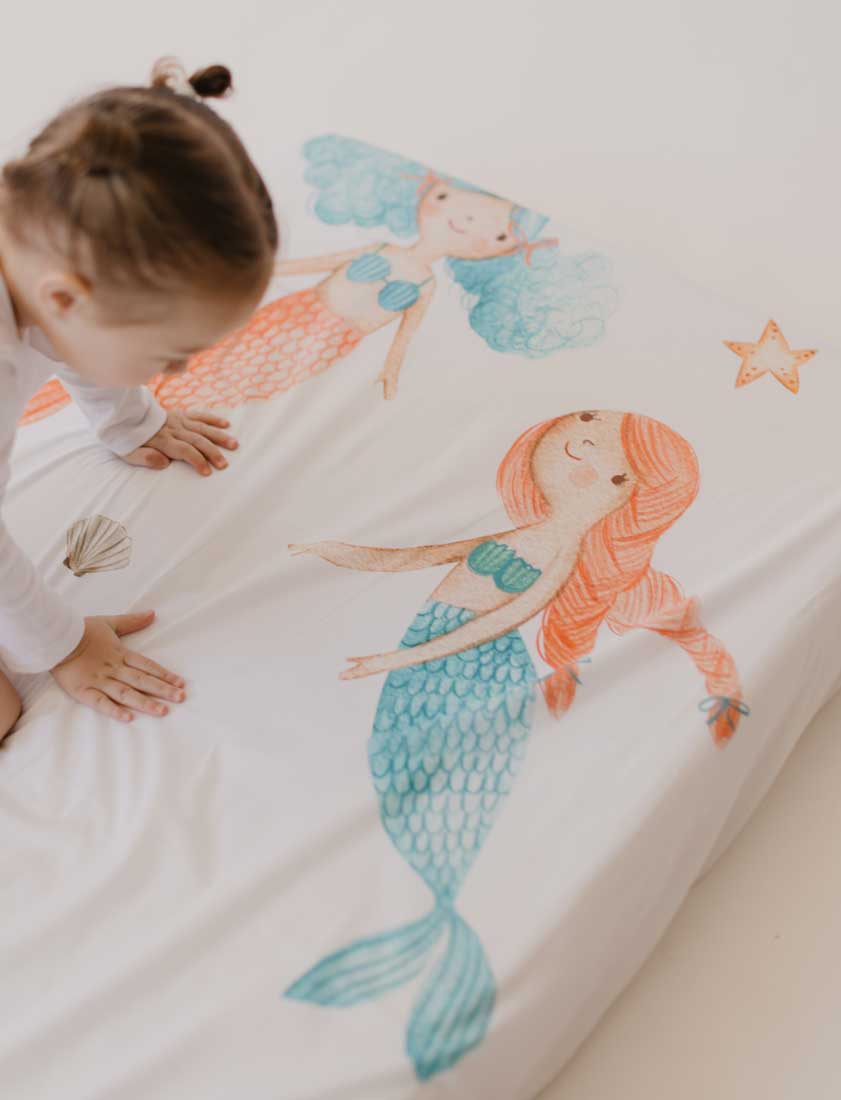 Kit Mermaids para cama de solteiro