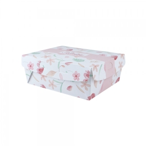 Embalagem Mini Maleta Cx c/ 30 unids 16 x 13 x 6cm Arte Rosa Floral
