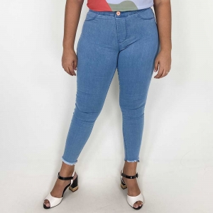 Calça Feminina Lunender 67316 Jeans