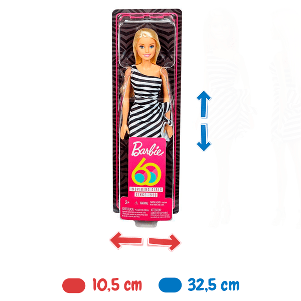 Boneca Barbie Anos 60 30cm Mattel