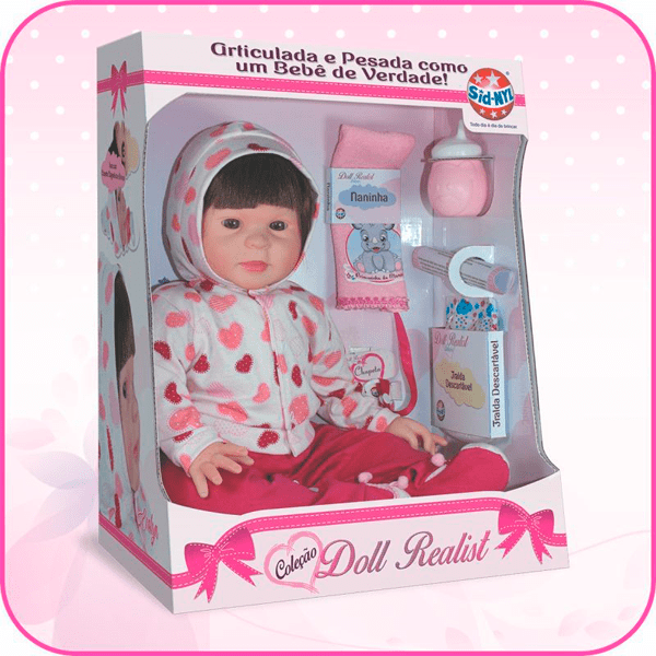 Boneca Estilo Reborn Doll Realist Evelyn Sid-Nyl