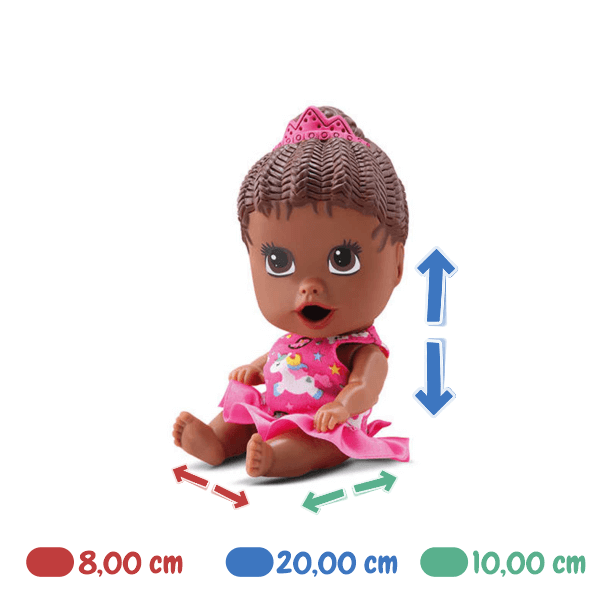 Boneca Little Dolls - Come Come Negra Diver Toys
