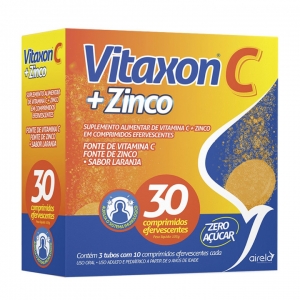 VITAXON C + ZINCO COM 30 COMPRIMIDOS EFERVESCENTES