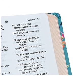 Bíblia NVI Leitura Perfeita: Letra Grande Com Capa Flores - Couro Soft
