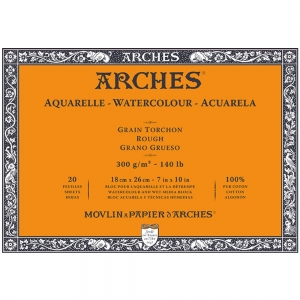 Bloco Arches Torchon Papel Aquarela Rough 18X26cm 20Fls A1795083