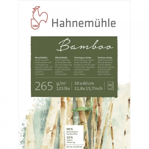 Bloco Bamboo Mixed Media 30x40cm 265g/m 25Fls Hahnemuhle 10628541