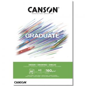 Bloco Canson Graduate Dessin A3 160 g/m 30 Fls C400110366