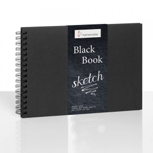 Sketchbook Black Book A4 Espiral 250g/m 30 Folhas Hahnemuhle 10628502