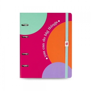 Caderno Premium Argolado Ótima Ultra Coleção Color Match Summer
