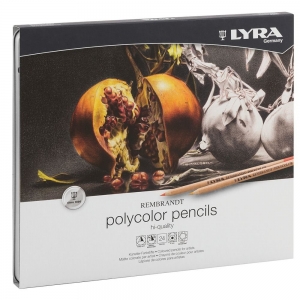 Lapis Cor Lyra Rembrand Polycolor 24 Cores Estojo Lata Profissional 2001240
