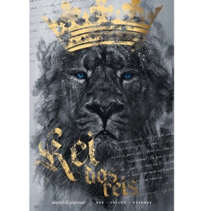 Sketch & Planner - Leão Rei dos Reis: Ore, Estude, Desenhe