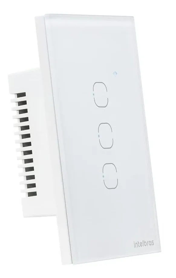Interruptor Touch Wi-fi 3 Botões Intelbras Ews 1003 Branco