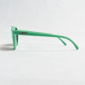 Óculos Yopp Redondinho Verde com Lente Laranja Grorange