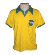 Camisa Retro Brasil 1962 Seleção Brasileira Alusiva Copa 62