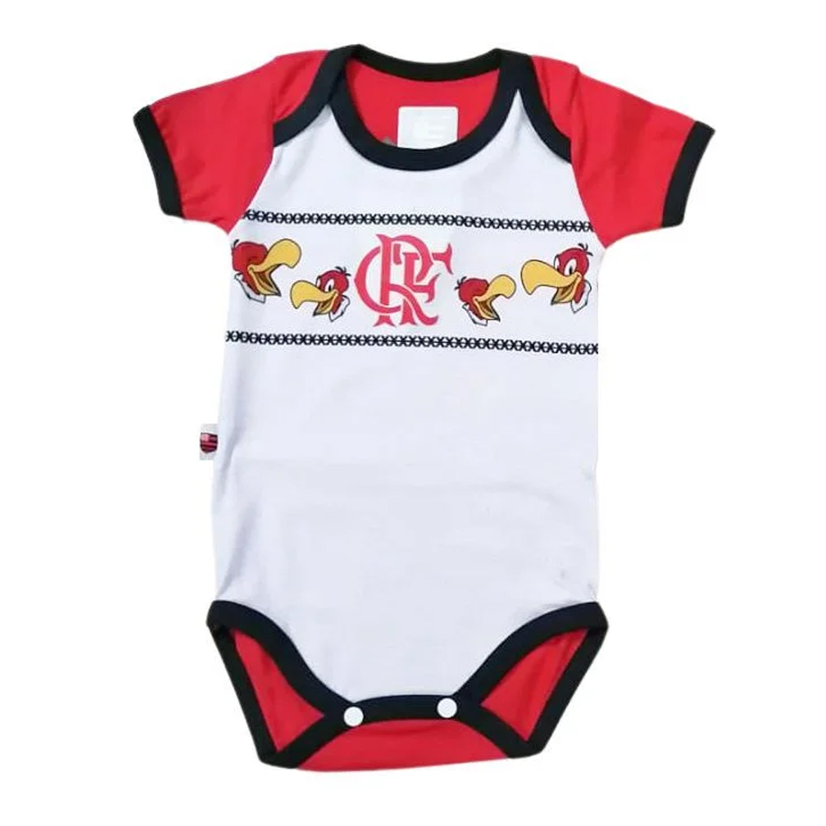 Body Bebê Flamengo + Shorts + Boné Kit Oficial Revedor