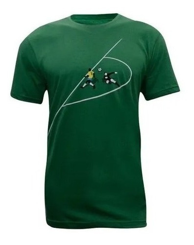 Camisa Brasil Futebol Rei Driblando Ligaretro