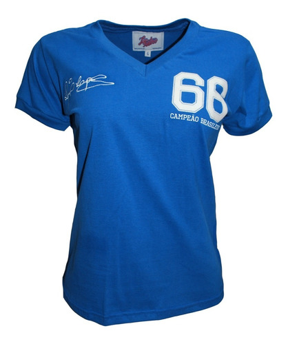 Camisa Feminina Retro Cruzeiro Dirceu Lopes 1966 Ligaretro
