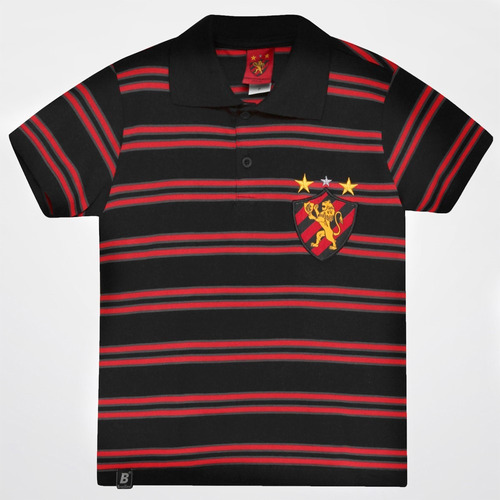 Camisa Infantil Sport Recife Oficial Polo Escudo Bordado