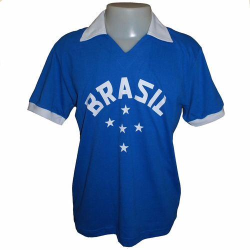 Camisa Retro Brasil 1952 Olimpiadas Azul Seleção 52