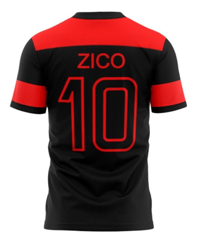 Camisa Retro Flamengo Preta 1981 Zico Oficial Nova Braziline