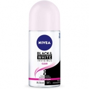 Desodorante Nivea Roll-On Invisible BlackeWhite Feminino 50ml, Nivea