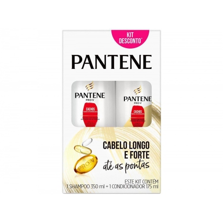 Shampoo Pantene Cachos Hidra-Vitaminados 350ml - e Condicionador 175ml