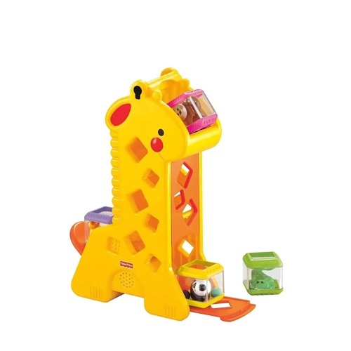 Brinquedo Educativo Girafinha com Som e Blocos Fisher Price