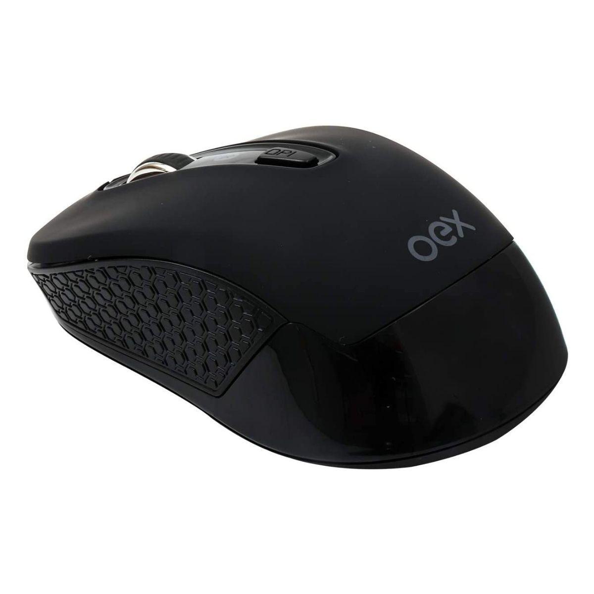 Mouse sem fio wireless bluetooth 1600 dpi preto oex ms406
