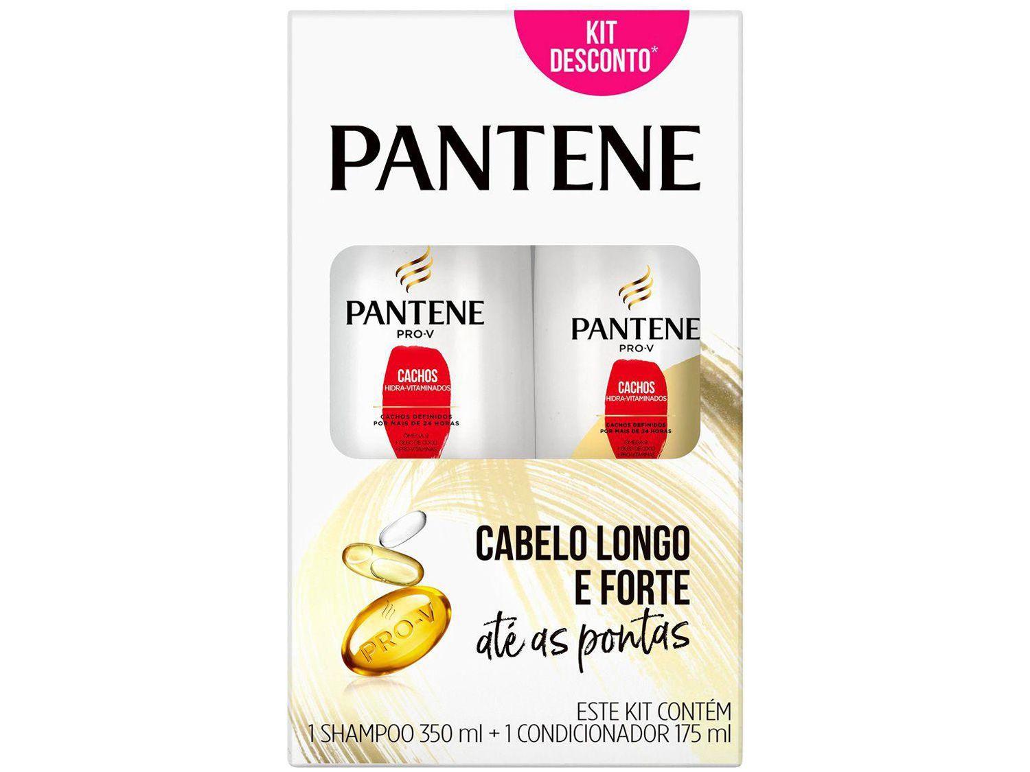 Shampoo Pantene Cachos Hidra-Vitaminados 350ml - e Condicionador 175ml