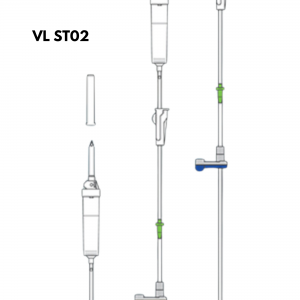 Pacote com 10 Equipos Fresenius Volumat Agilia VL ST 02 Com Injetor Lateral  Needle Free