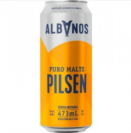 Cerveja Albanos Pilsen 473ml - Quente / Gelada