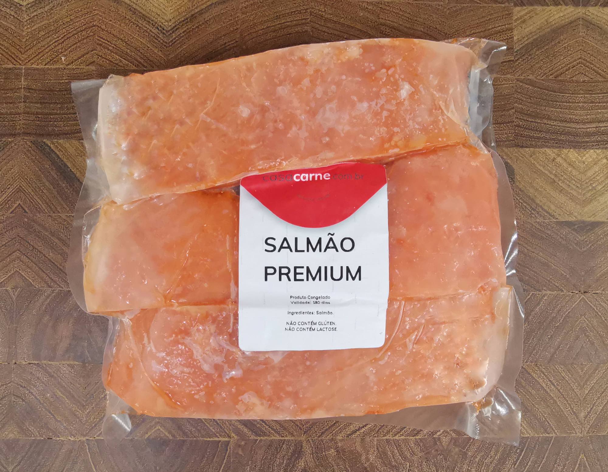 Filé de Salmão Chileno Porcionado - 600 grs  - Açougue Casa Carne