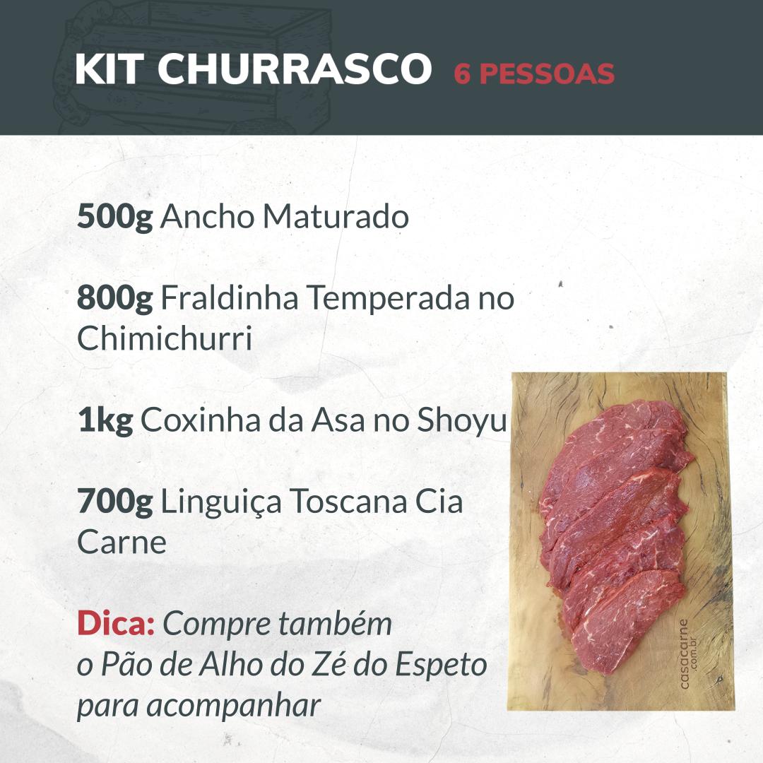 Kit Churrasco Sem Picanha - 06 Pessoas  - Açougue Casa Carne