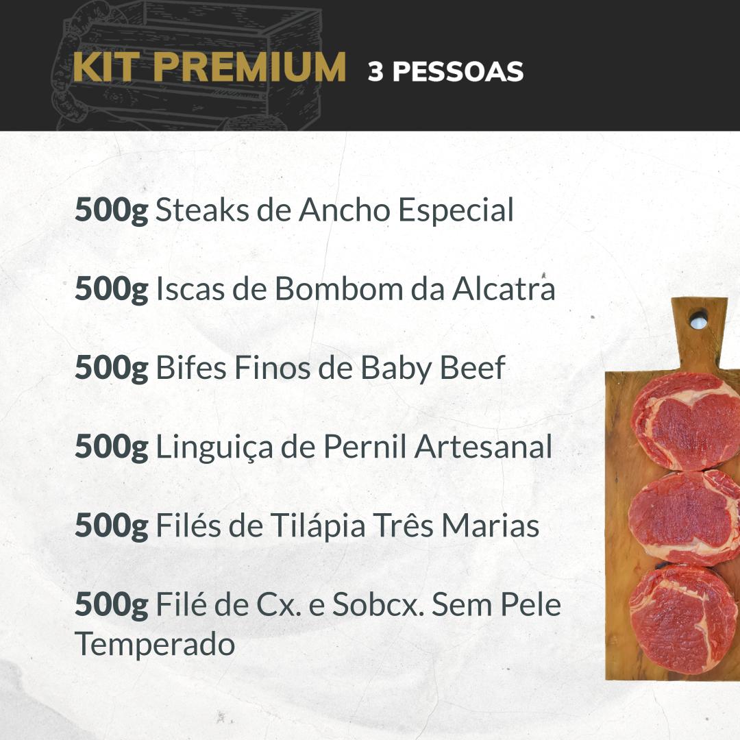 Kit Premium - 03 Pessoas  - Açougue Casa Carne