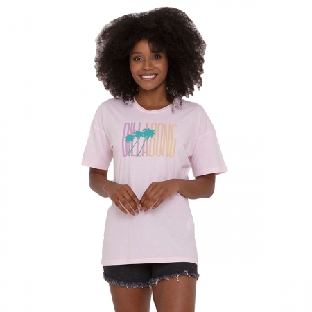 Camiseta Feminina Billabong Local Favorite - Rosa