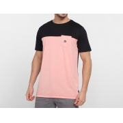 Camiseta Quiksilver Pocket Blook - Cinza/ Telha