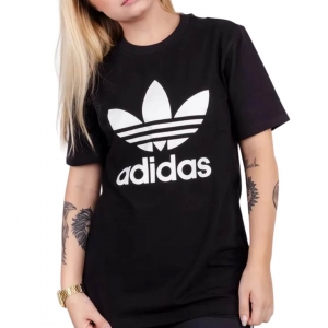 Camiseta Feminina Adidas Trefoil - BLACK