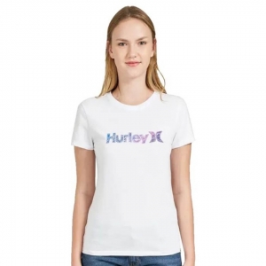 Camiseta Feminina Hurley Doodle - BRANCO