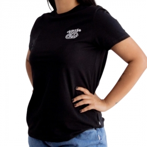 Camiseta Feminina Vans Peace Whithin Crew - BLACK