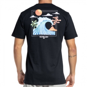Camiseta Quiksilver Ocean Bed - PRETO - Foto 2