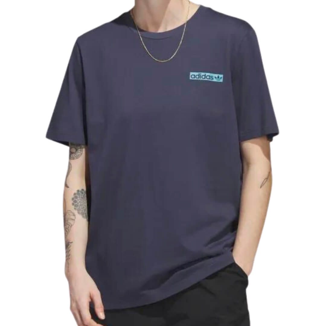 Camiseta Adidas 4.0 Circles SS - SHADOW NAVY/PRELOVED BLUE - Foto 0