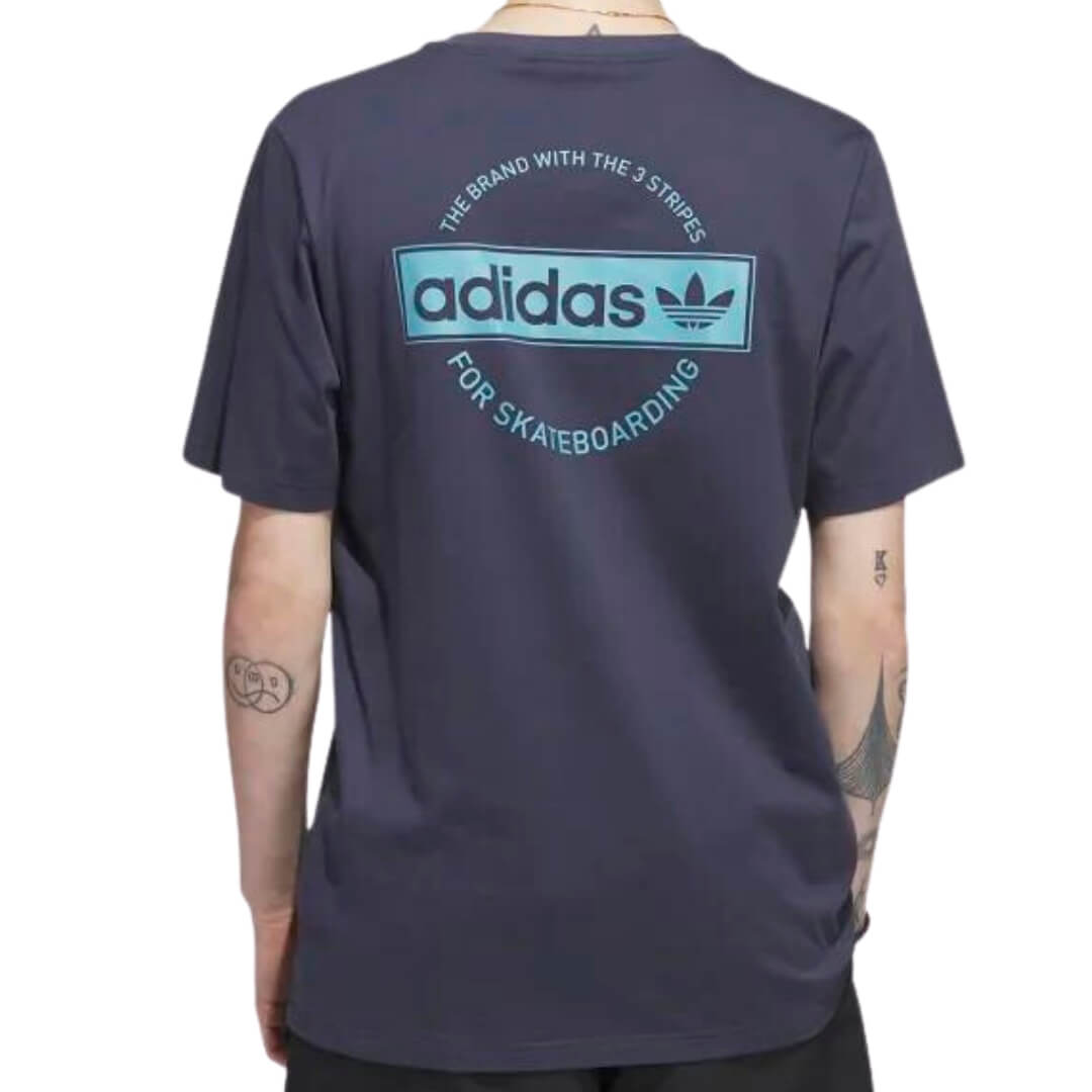 Camiseta Adidas 4.0 Circles SS - SHADOW NAVY/PRELOVED BLUE - Foto 1