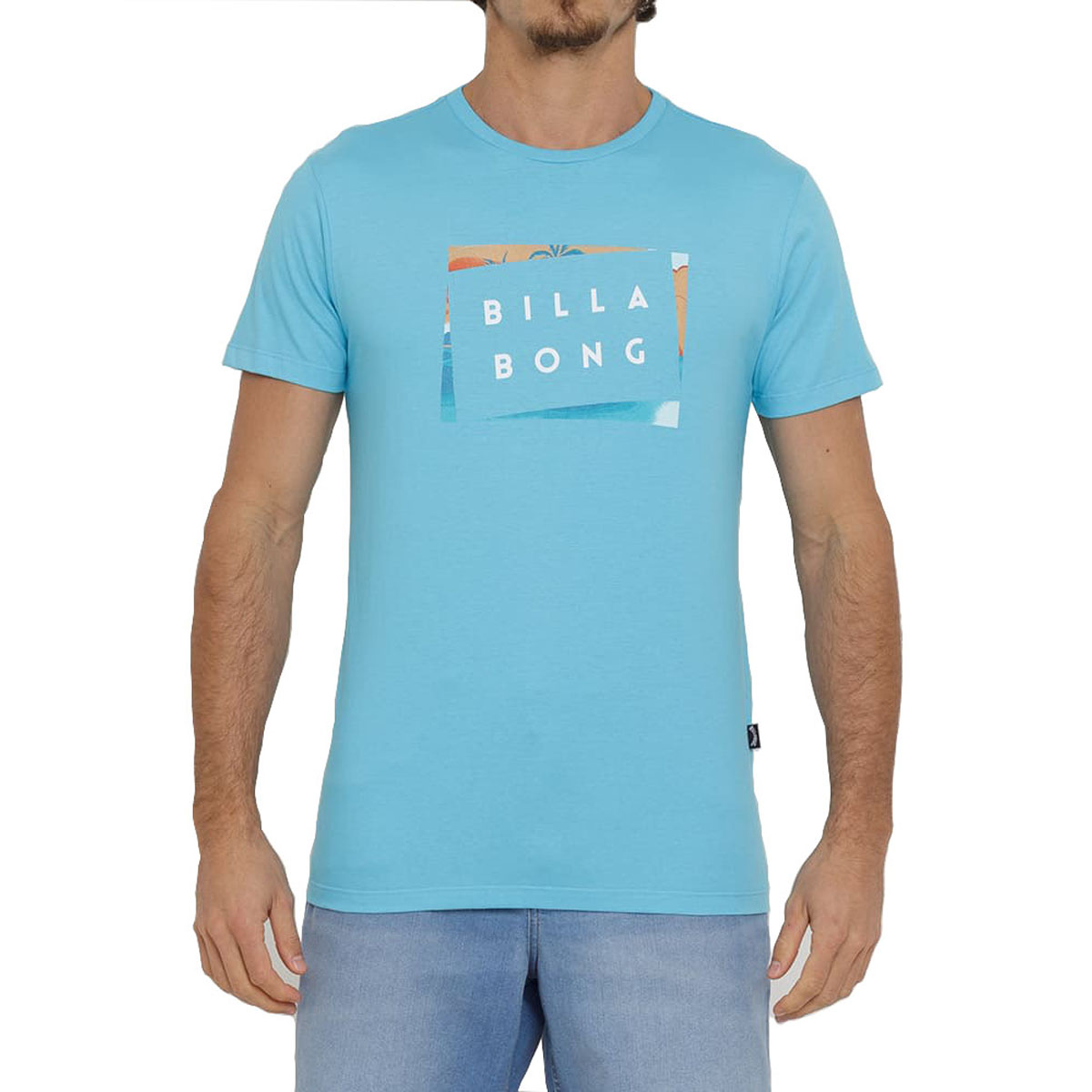 Camiseta Billabong Die Cut - Azul Claro