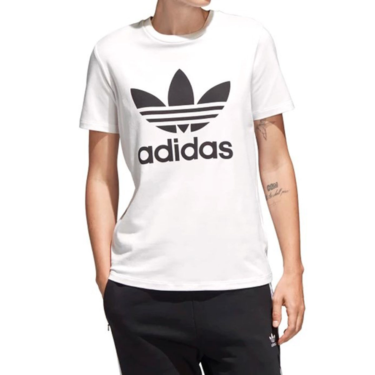 Camiseta Feminina Adidas Trefoil - WHITE - Foto 0