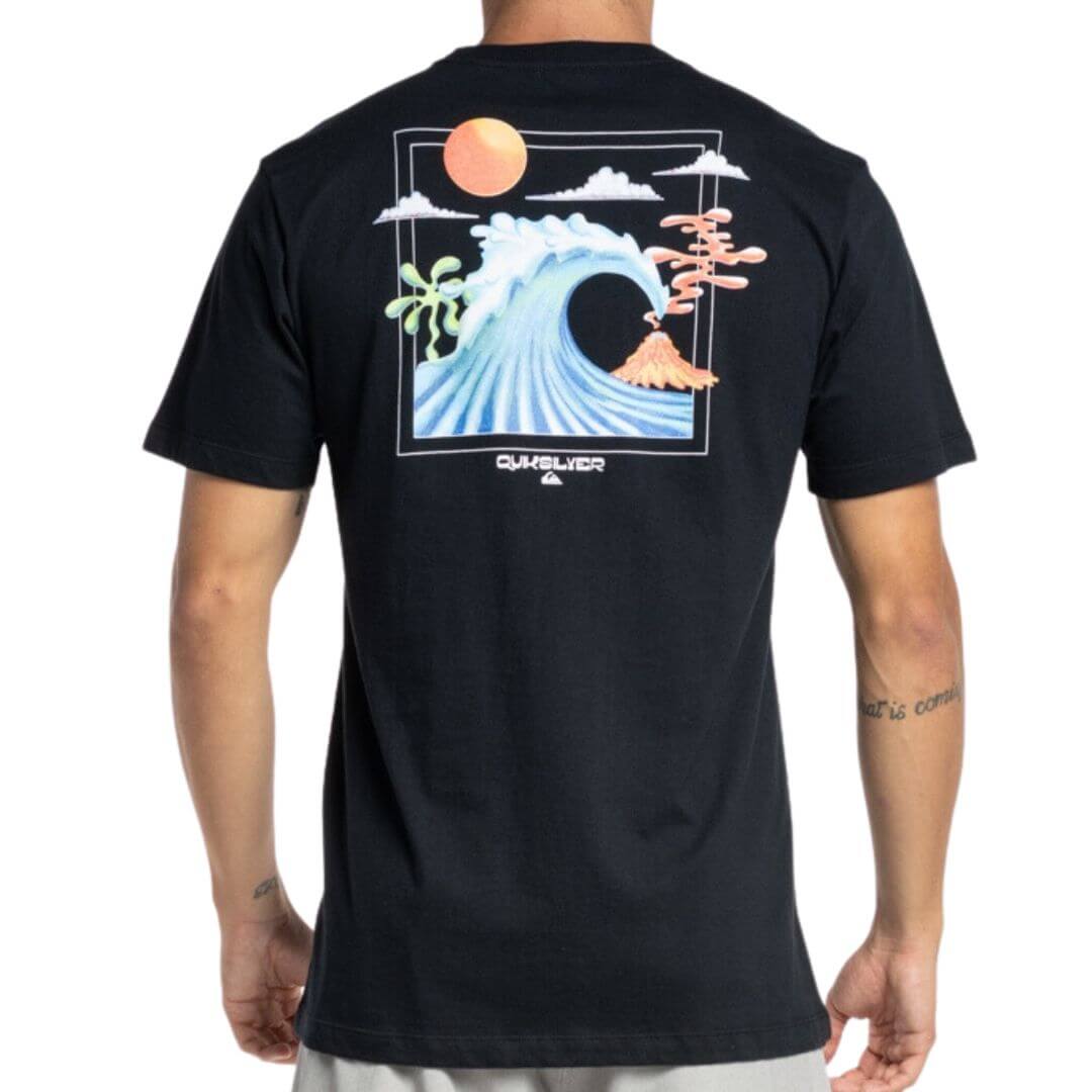 Camiseta Quiksilver Ocean Bed - PRETO - Foto 2